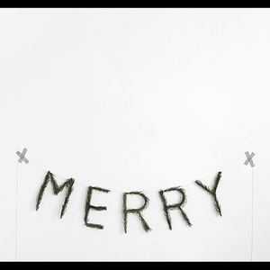 Christmas saying banner made out of fresh pine!